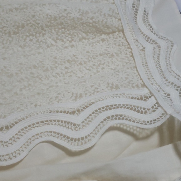 Zara Size M/13-14 Victorian Embroidered Ivory Tunic Blouse Long Sleeve - Picture 6 of 11